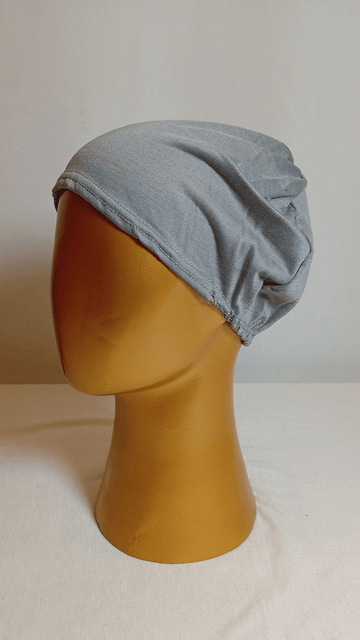 Plain Elastic Cap - Ash Gray
